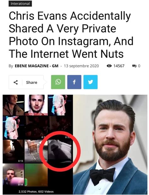 chris evans leaked nudes|Chris Evans speaks out over leaked nude